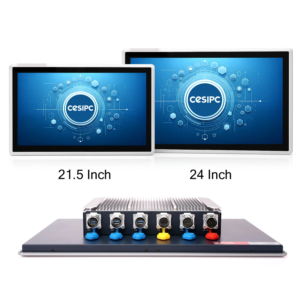 WPC-L aluminum-bezel IP65 panel PC for light-protection food applications — CleanOps L Series