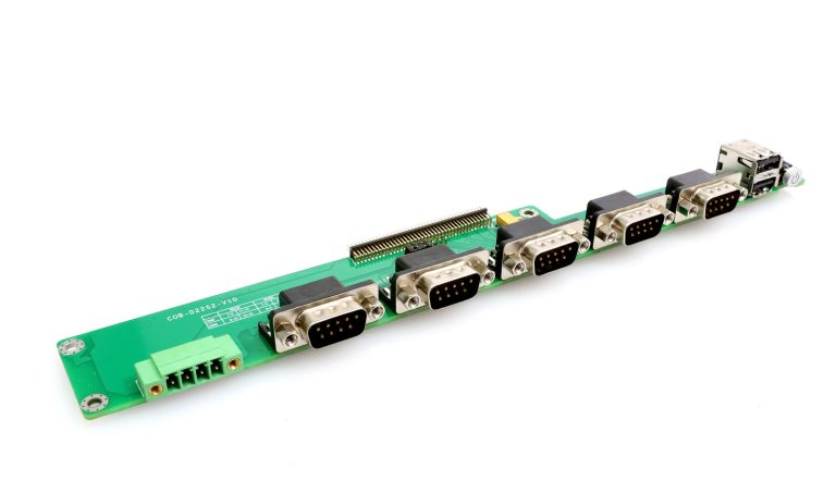 COB-D2252 · 2×USB + 5 串口 + 按键外拉扩展板