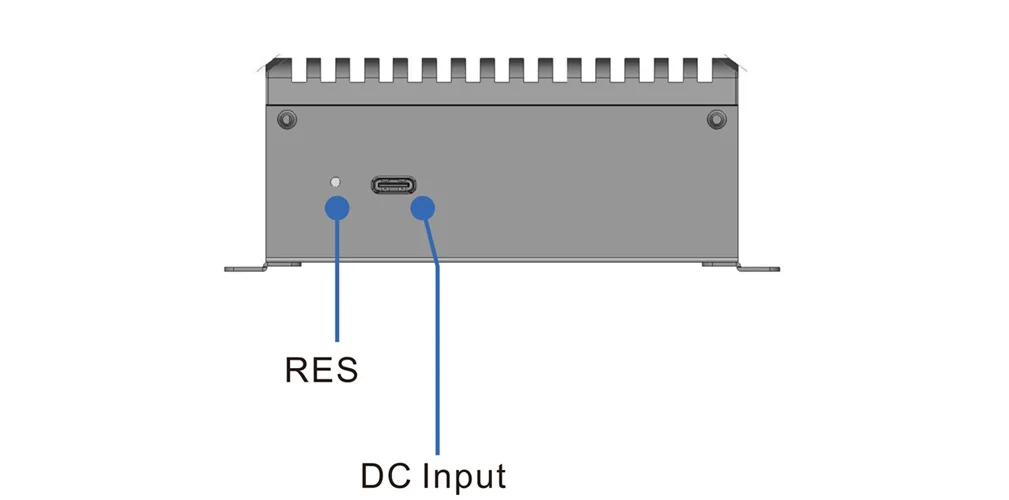 EA-N100A Edge AI Computer — Rear Panel I/O Layout — CESIPC