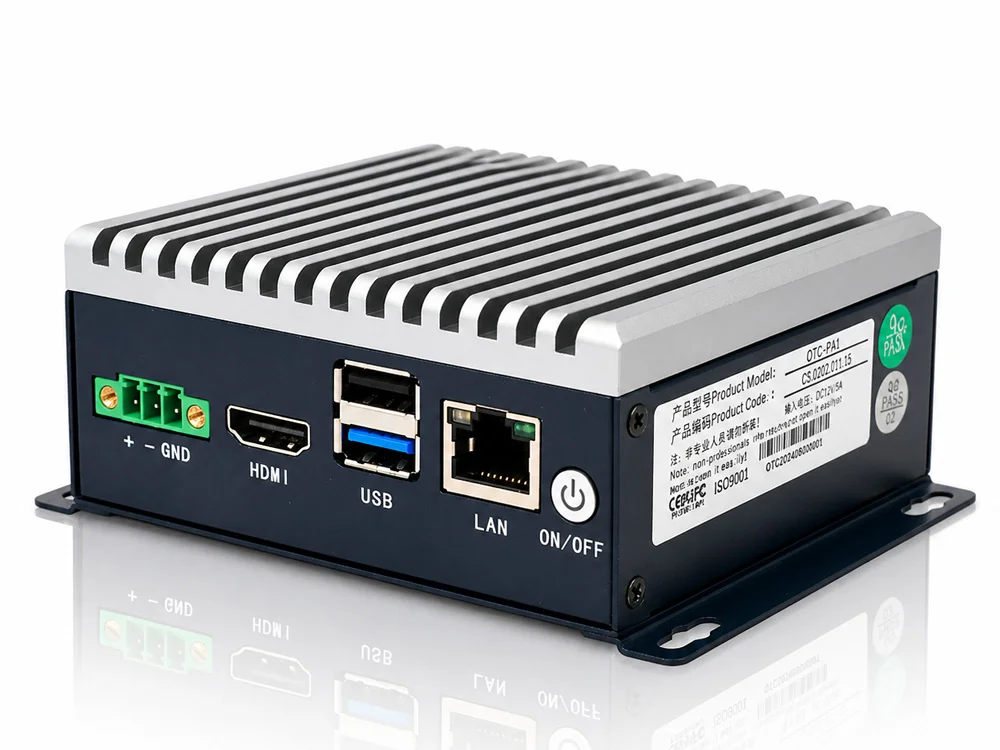 EA-N100A Edge AI Computer — Heatsink Side Detail — CESIPC