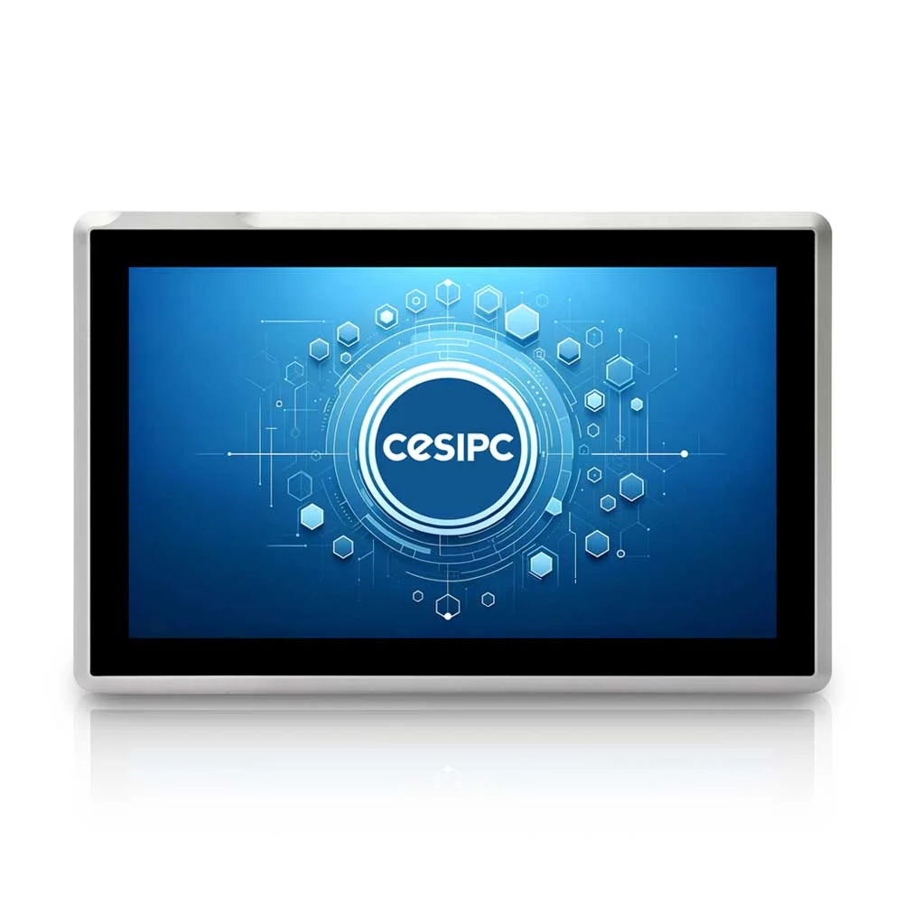EA-W12-N200 AI Industrial Panel PC — Front View — CESIPC