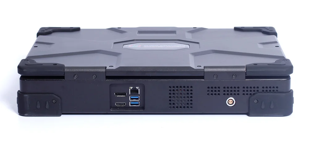 MPC-AS-W150-T1-A single-screen rugged portable workstation - rear panel I/O layout