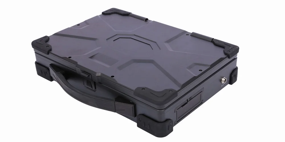 MPC-AS-W150-T2-A dual-screen rugged portable workstation - rear panel I/O layout