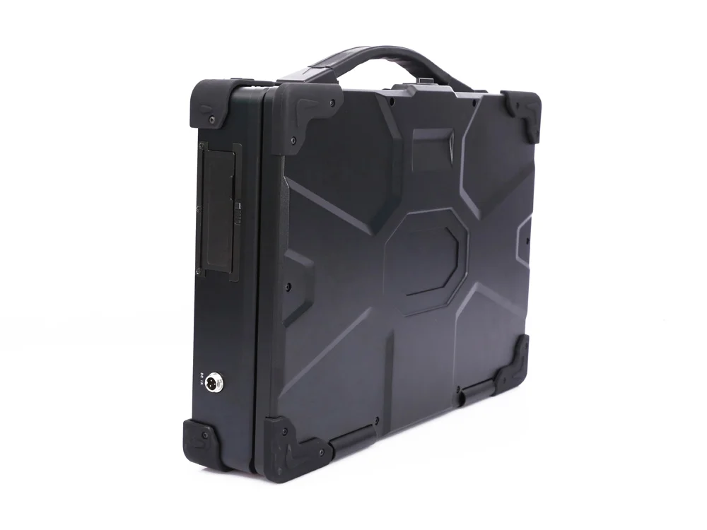 MPC-AS-W150-T2-A dual-screen rugged portable workstation - product detail shot