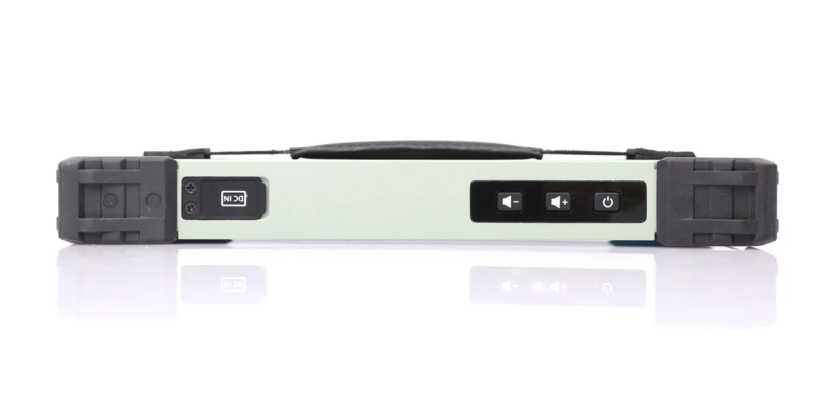 TPC-W08W2A rugged handheld field terminal - front panel I/O layout
