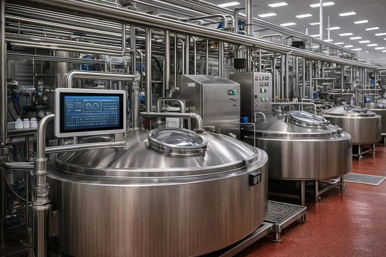 WPC-S1072A-G fully sealed high-protection panel PC (G-grade / IP69K) - dairy production line application