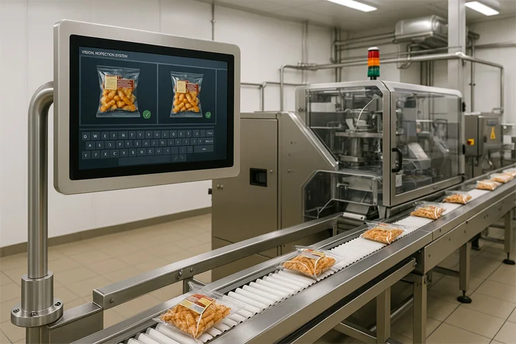WPC-S1522A-S embedded hygienic panel PC (S-grade / IP69K front panel) - smart packaging and vision inspection equipment application