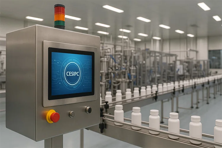 WPC-S1762A-S embedded hygienic panel PC (S-grade / IP69K front panel) - pharmaceutical production line application