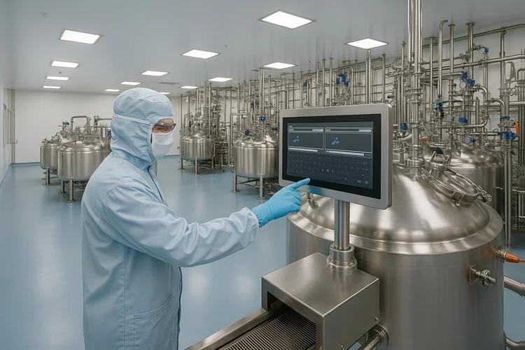 WPC-W1572A-G fully enclosed high-protection panel PC (G grade / IP69K) - biopharmaceutical application
