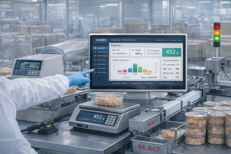 WPC-W2192A-L widescreen light-duty panel PC (L grade / IP65) - recording, monitoring & weighing application